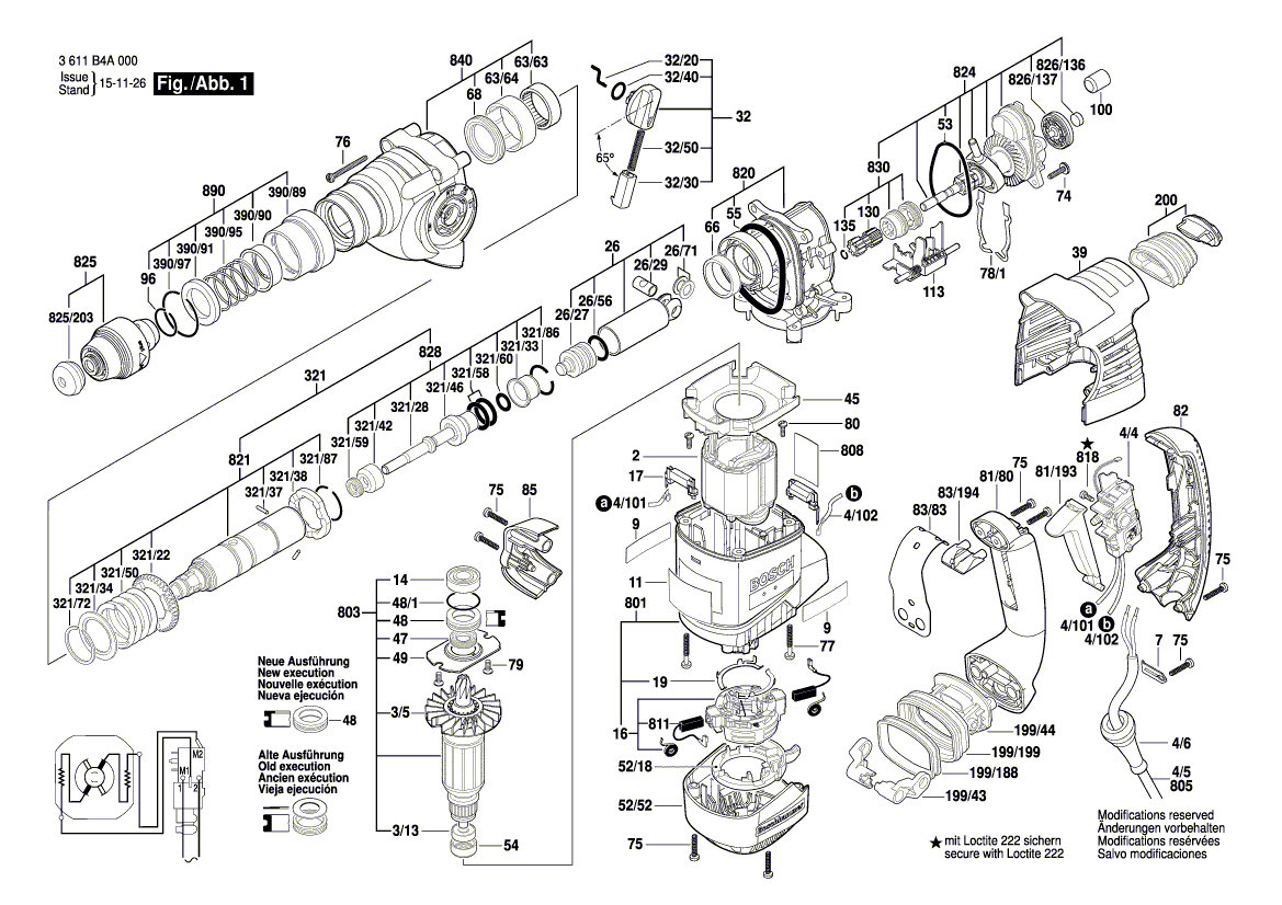 Uusi aito Bosch 1610284007 palkeet