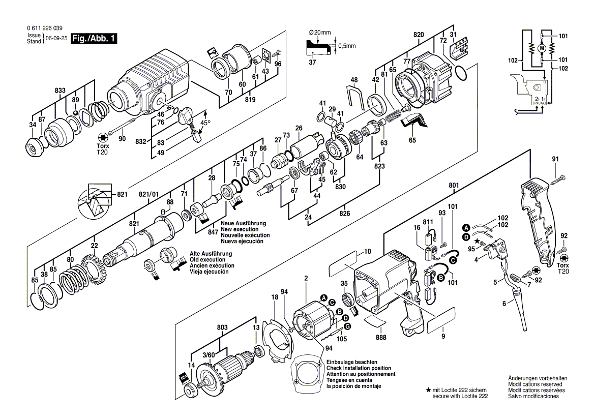 Bosch 1617000163 Bit Holder Assembly