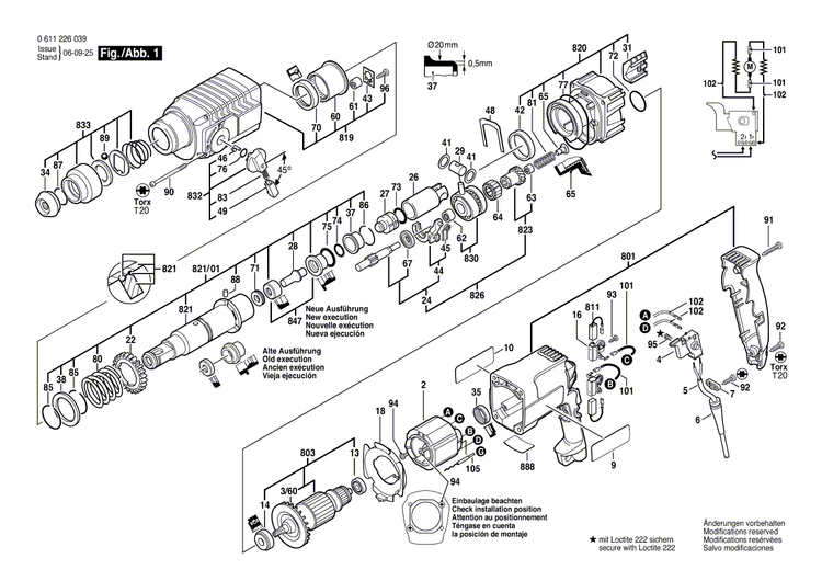 Bosch 1617000163 Bit Holder Assembly