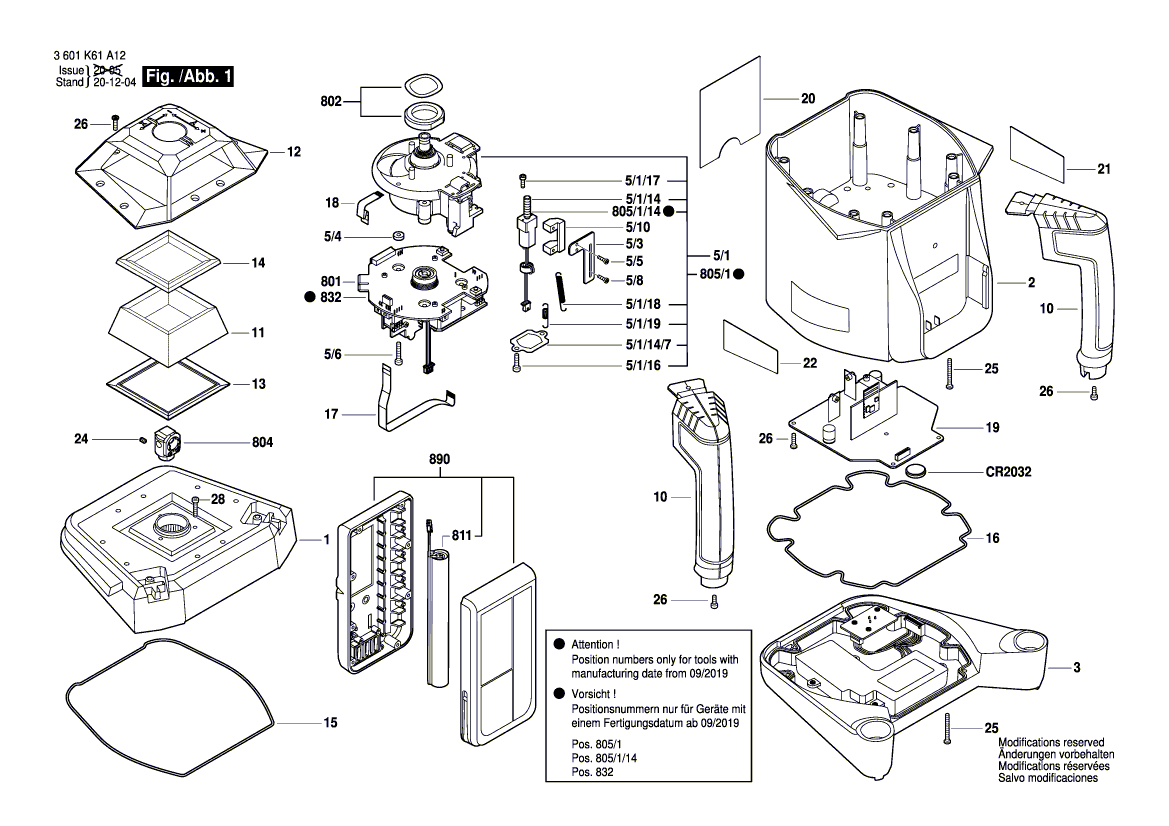 Neue Original Bosch 2610A12272 Innensechskantschraube