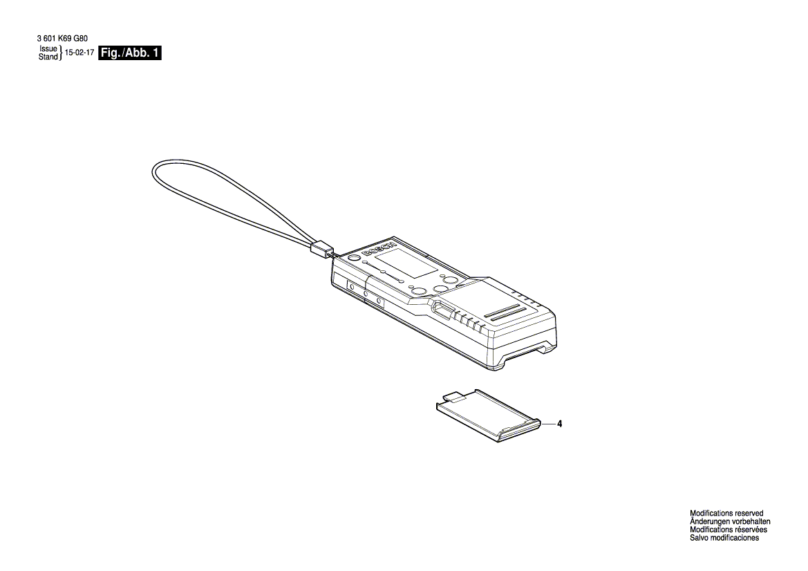 Nieuwe echte Bosch 1619PA8322 Batterij Beschermende afdekking