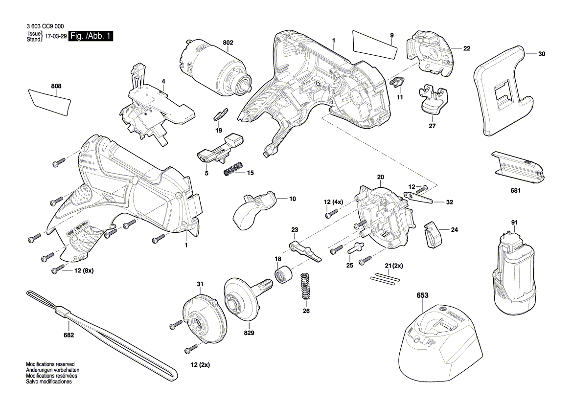 Neue echte Bosch 1600a00495 Klappe