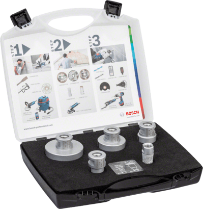 Neu Original Bosch 2608576669 Dry Speed ​​Set, 3-teilig Für kleine Winkelschleifer