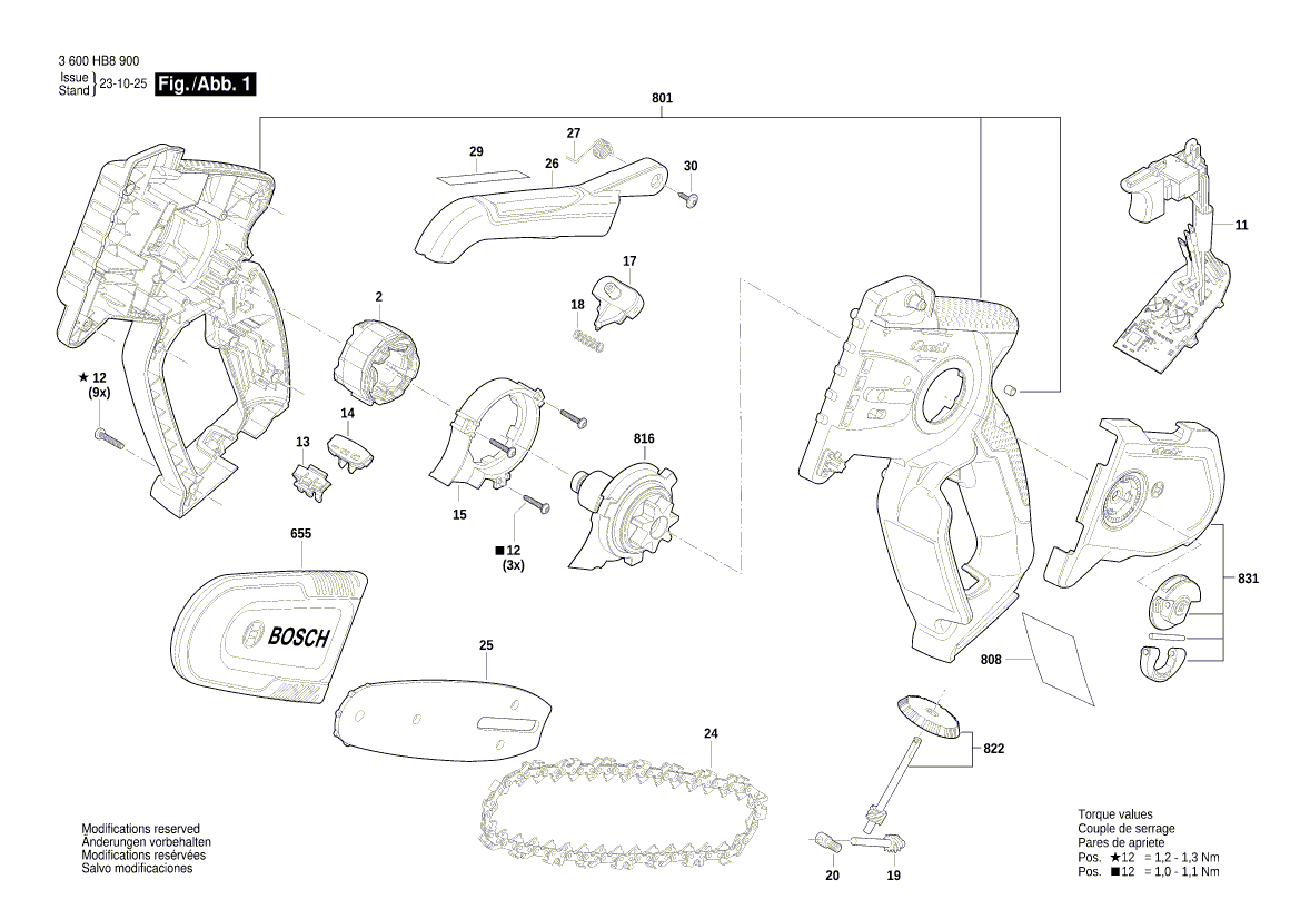 Ny ekte Bosch 160111AA6W -typeskilt