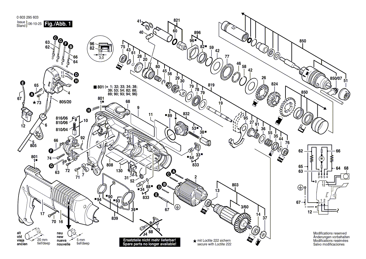 Nouveau véritable Bosch 1610101608 Disque de palier de poussée