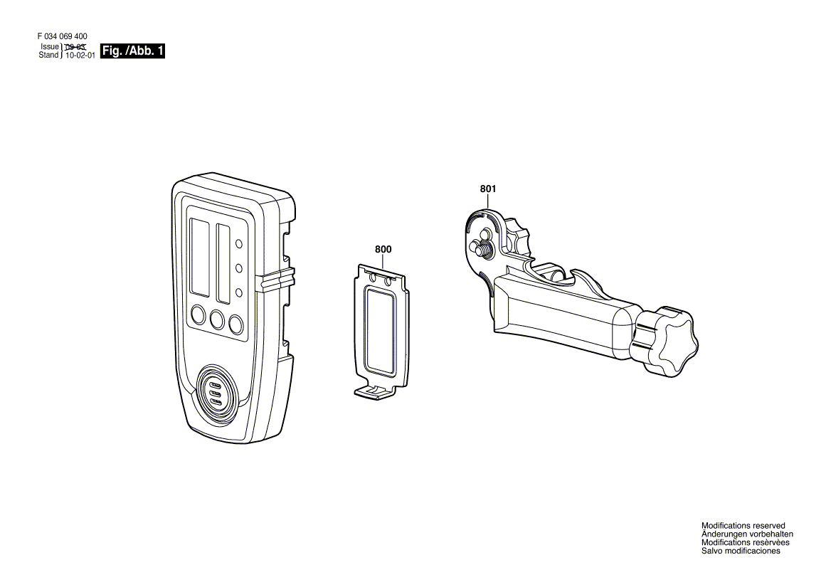 Nieuwe echte Bosch 2610A13635 Montagebeugel