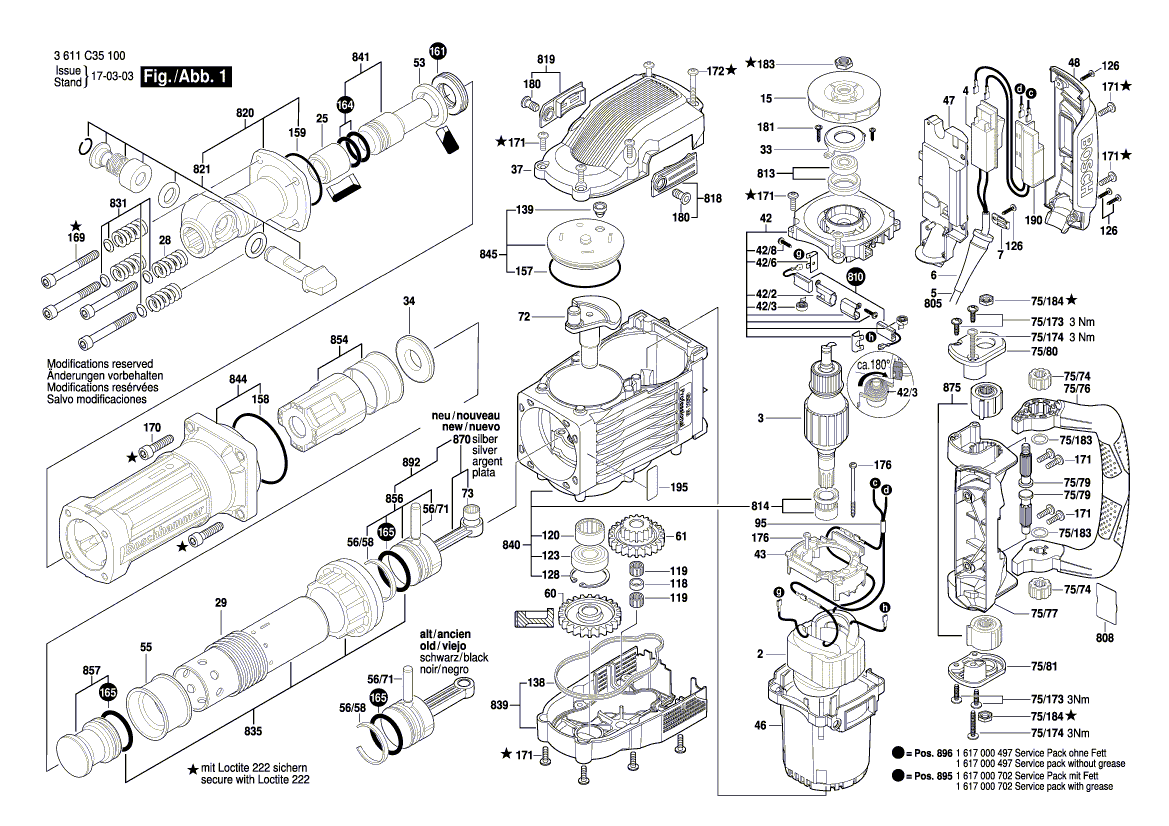 Nieuwe echte Bosch 1616317086 cilindrische versnelling