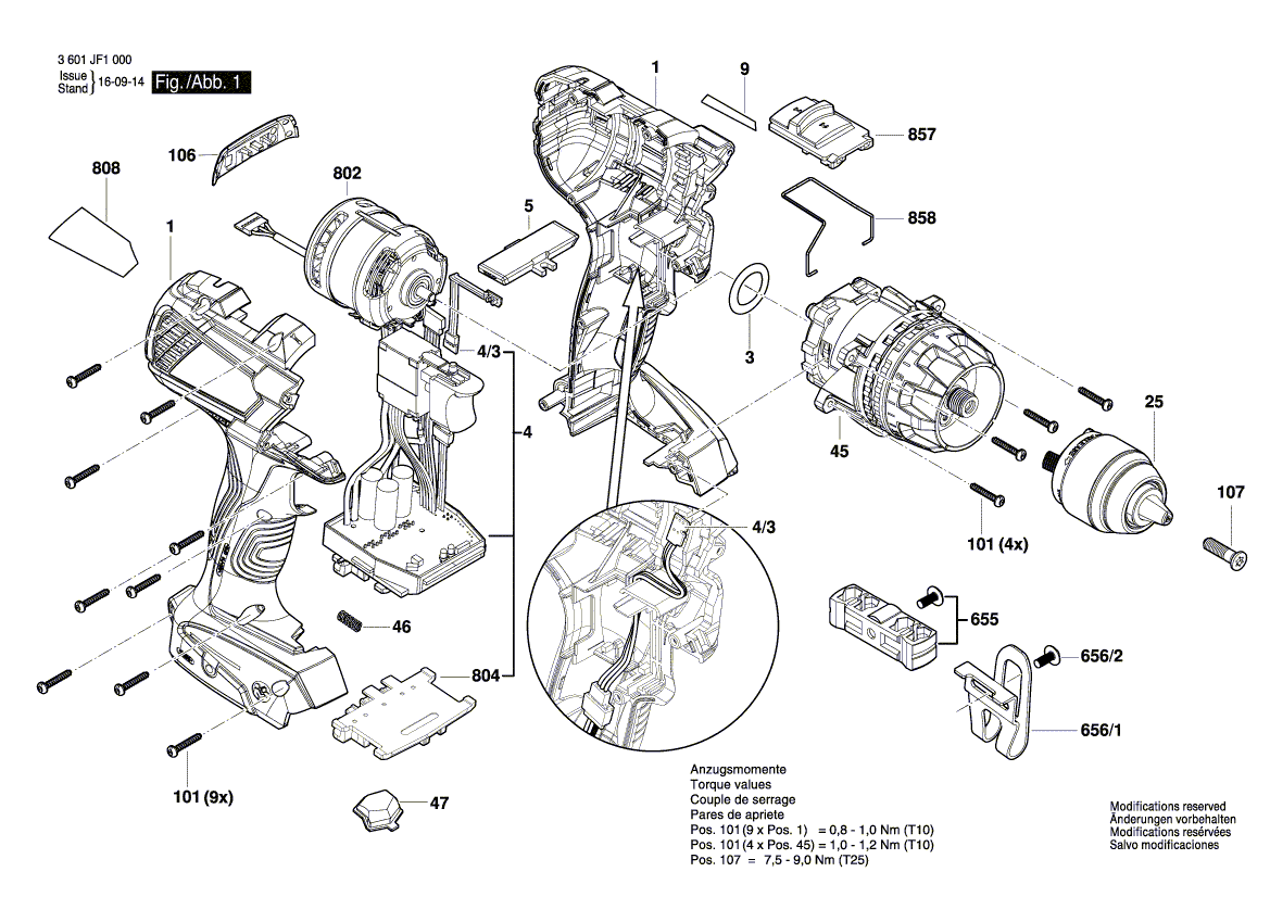 Neues Originalgehäuse von Bosch 2609101550