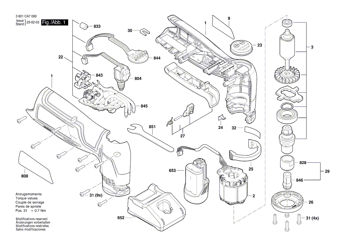 Новый оригинальный набор цанг Bosch 1619PB9663