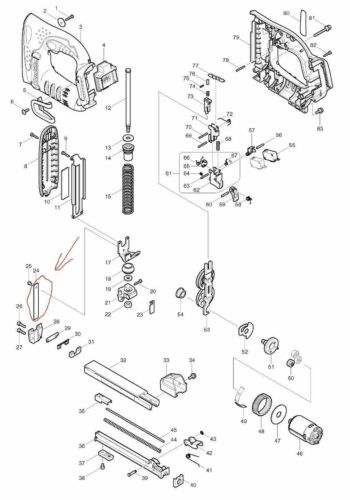 Neuer Original-Treiber 345857-5 von Makita für BST110