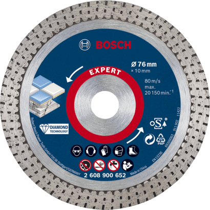 Nieuwe echte Bosch 2608900652 Expert Hardceramic 76 mm schijven