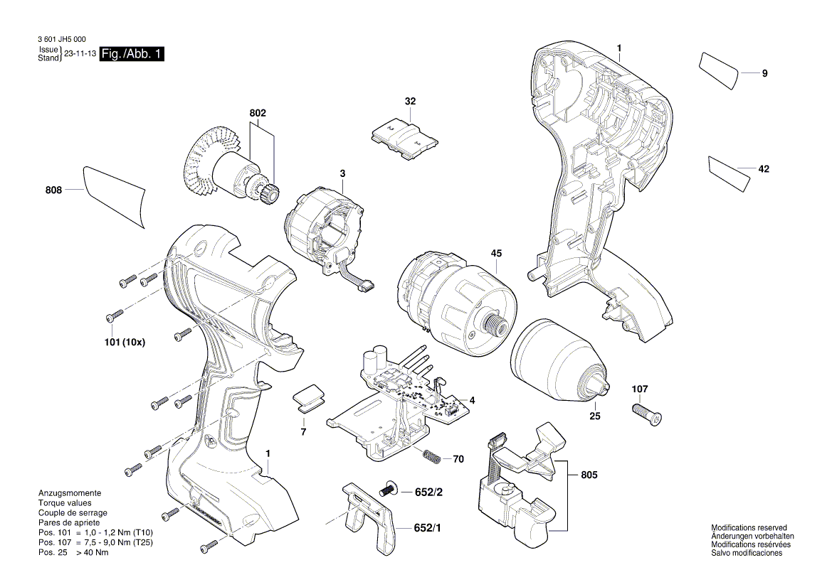 Ny ekte Bosch 160111A94N -typeskilt