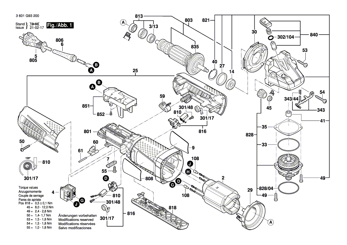 New Genuine Bosch 160111C009 Manufacturer's nameplate