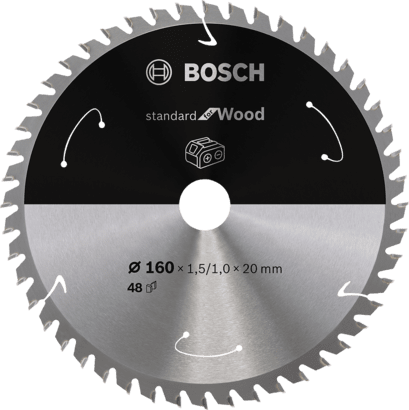 Новый оригинальный пильный диск Bosch 2608837678 Standard for Wood для аккумуляторной пилы