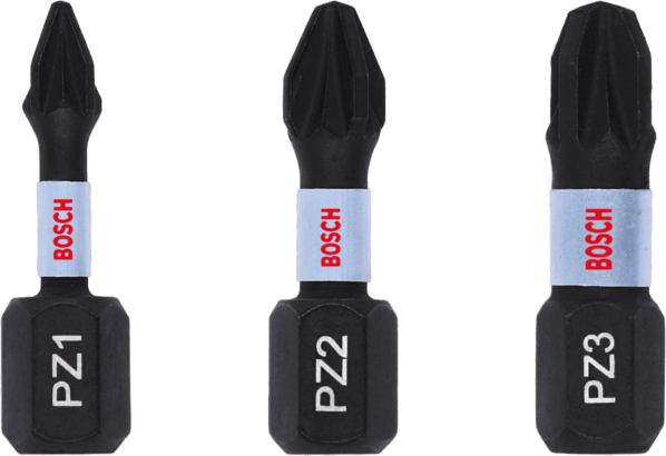 Nouveau véritable bosch Bosch 2608522471 Contrôle d'impact pozidriv pack de bit de tournevis pour