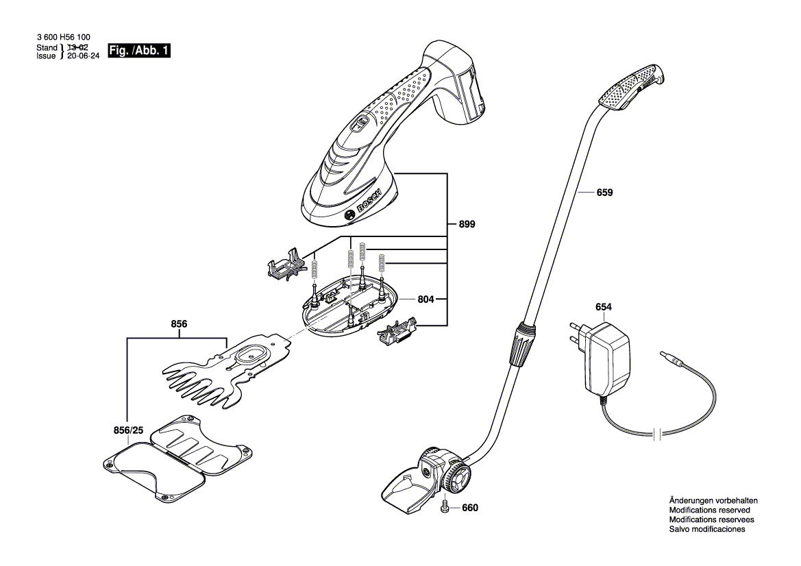 Ny ekte Bosch 2609007154 sett med kniver