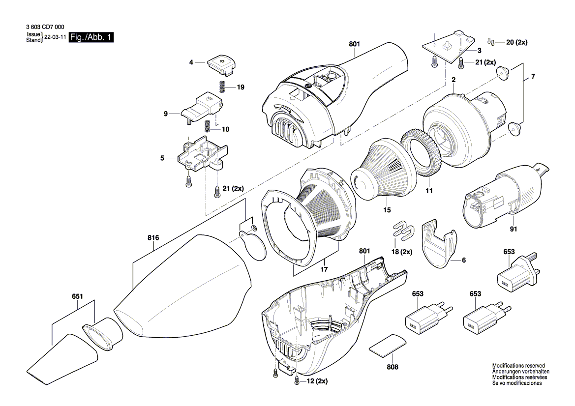 Nouveau véritable récipient de poussière Bosch 160541101t