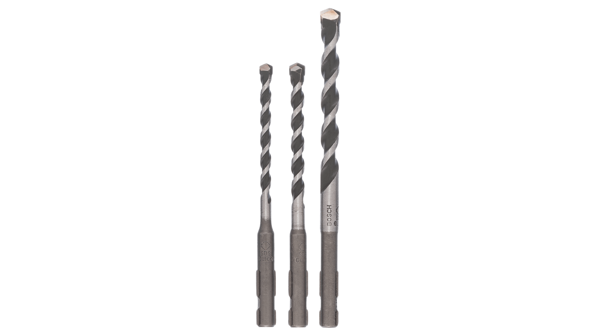 Ny ekte Bosch 2609256918 SDS Quick Multi-Purpose Drill Bit Set 3 Pieces