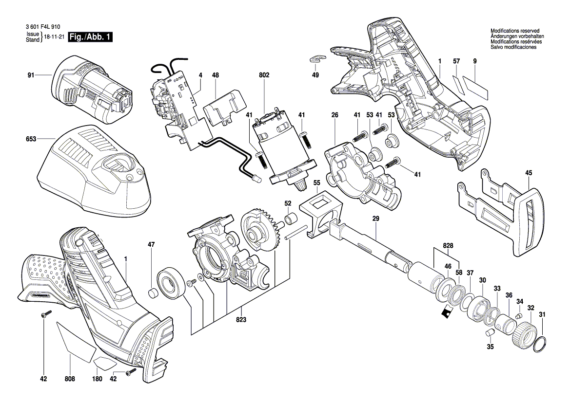 Ny ekte Bosch 1619p08610 Infed Spindel