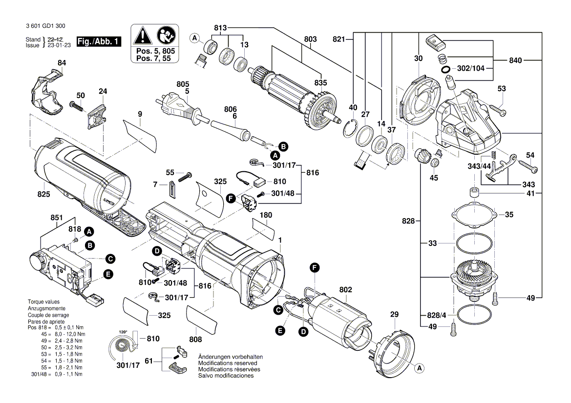 Neues echtes Bosch 1607000f0k Feld