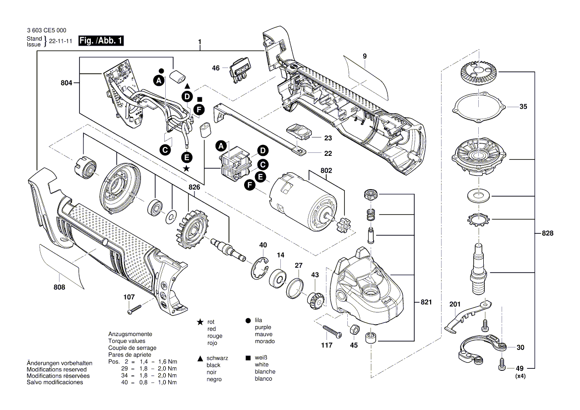 Ny ekte Bosch 160111A9CD -typeskilt