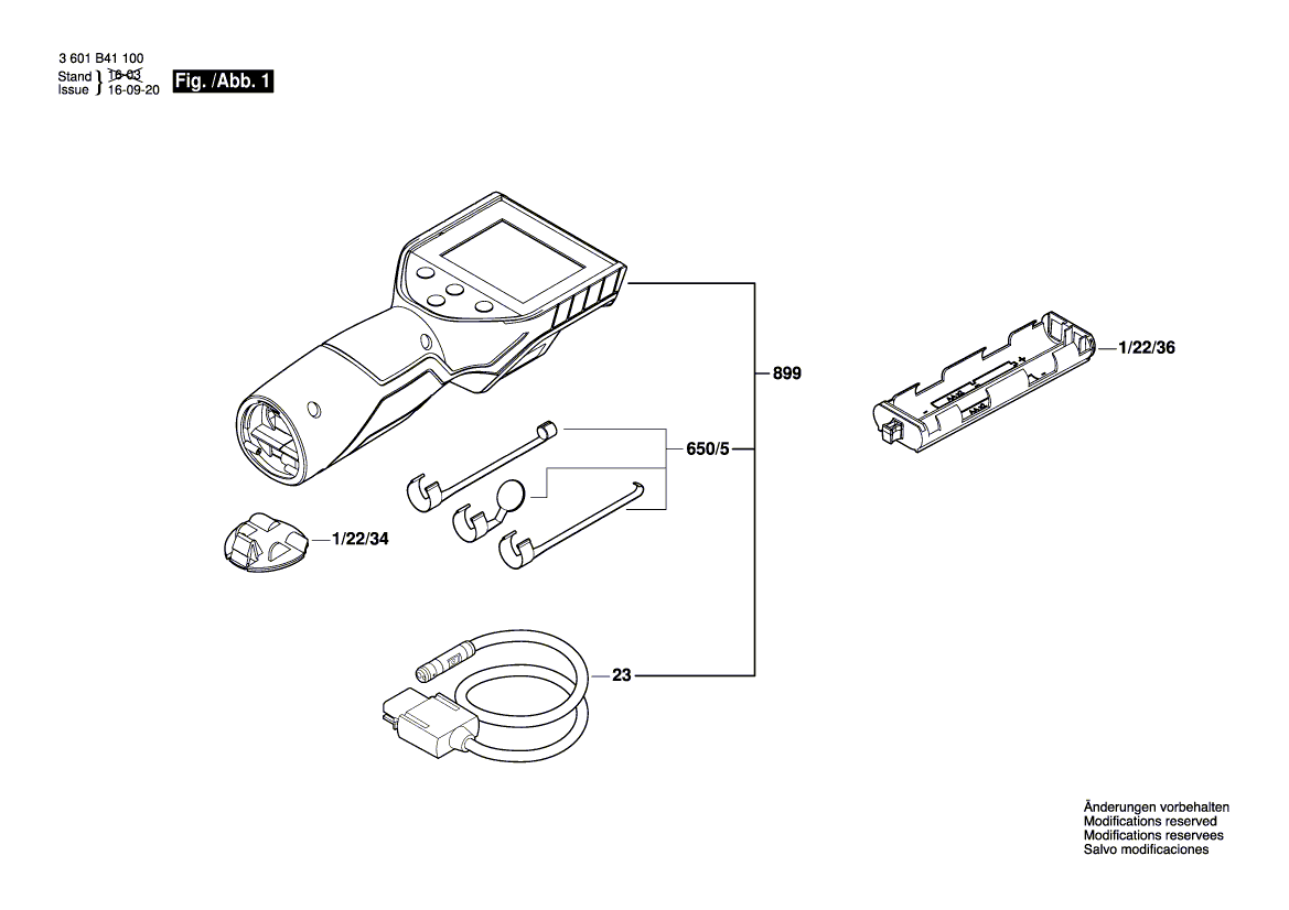 Ny äkta Bosch 1600A008F6 Tillbehörsuppsättning