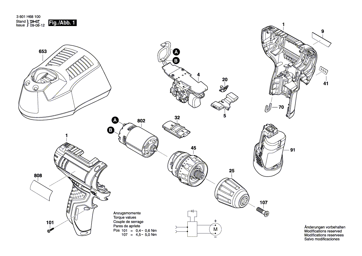 Nouvelle authentique Bosch 2609199279 Unité de commutation