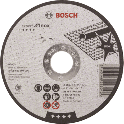 Ny ekte Bosch 2608600094 Ekspert for Inox Cutting Disc for liten vinkel