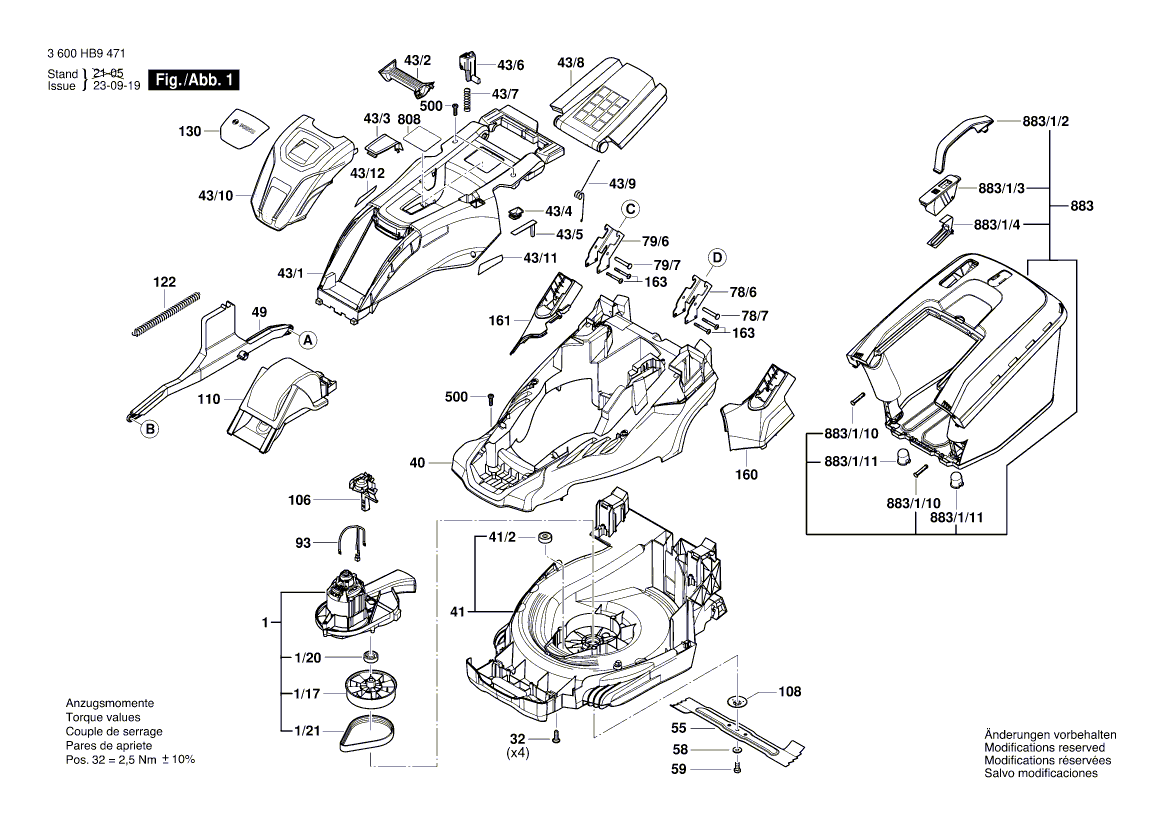 Nieuwe echte Bosch 160111A7BG -naamplaatje