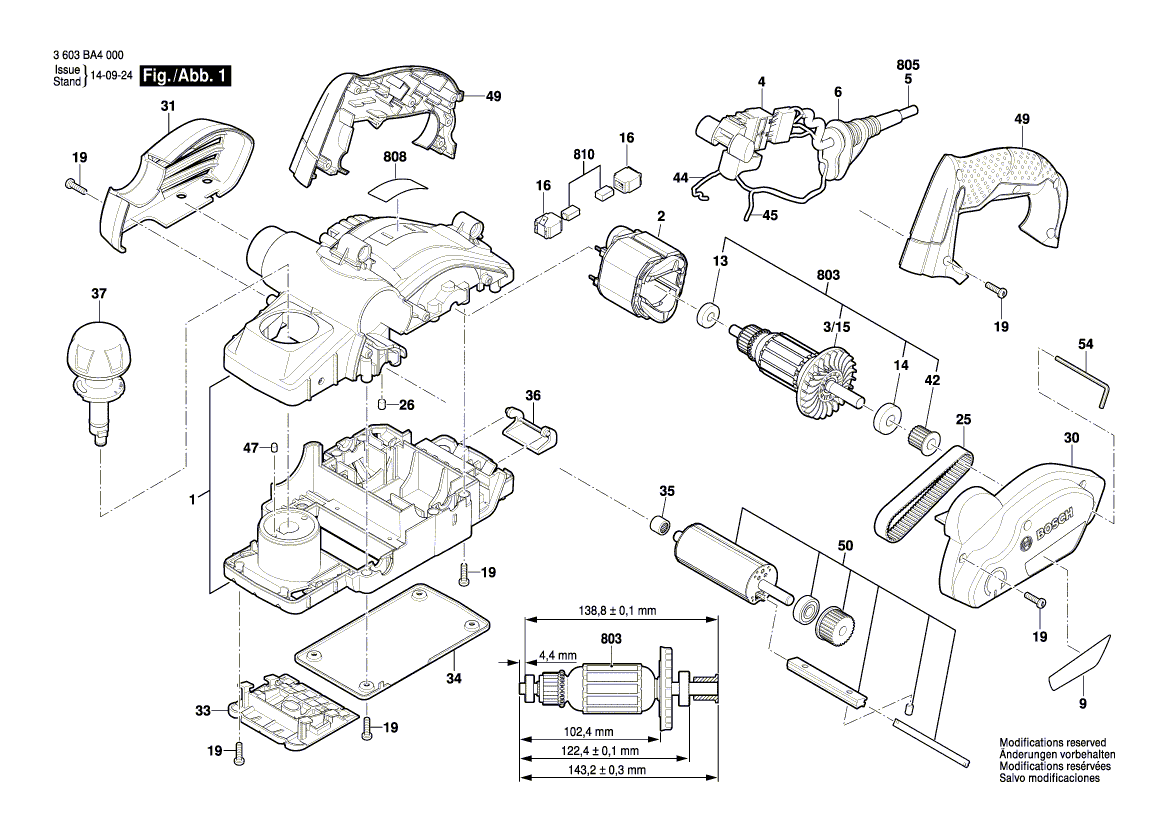 Ny äkta Bosch 1619x08461 Gear Cover