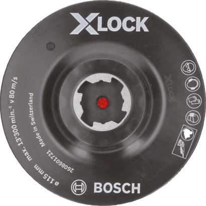 New Genuine Bosch 2608601721 X-LOCK Backing Pad Hook and Loop For small angle