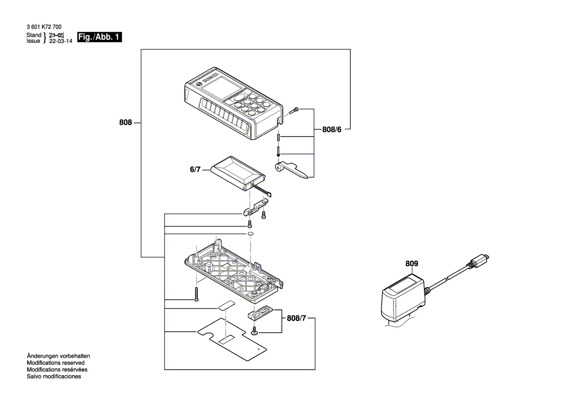 Nouveau véritable chargeur de batterie Bosch 2609120422