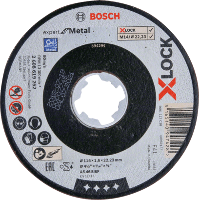 Ny ekte Bosch 2608619252 X-Lock Expert for Metal Cutting Disc for Small