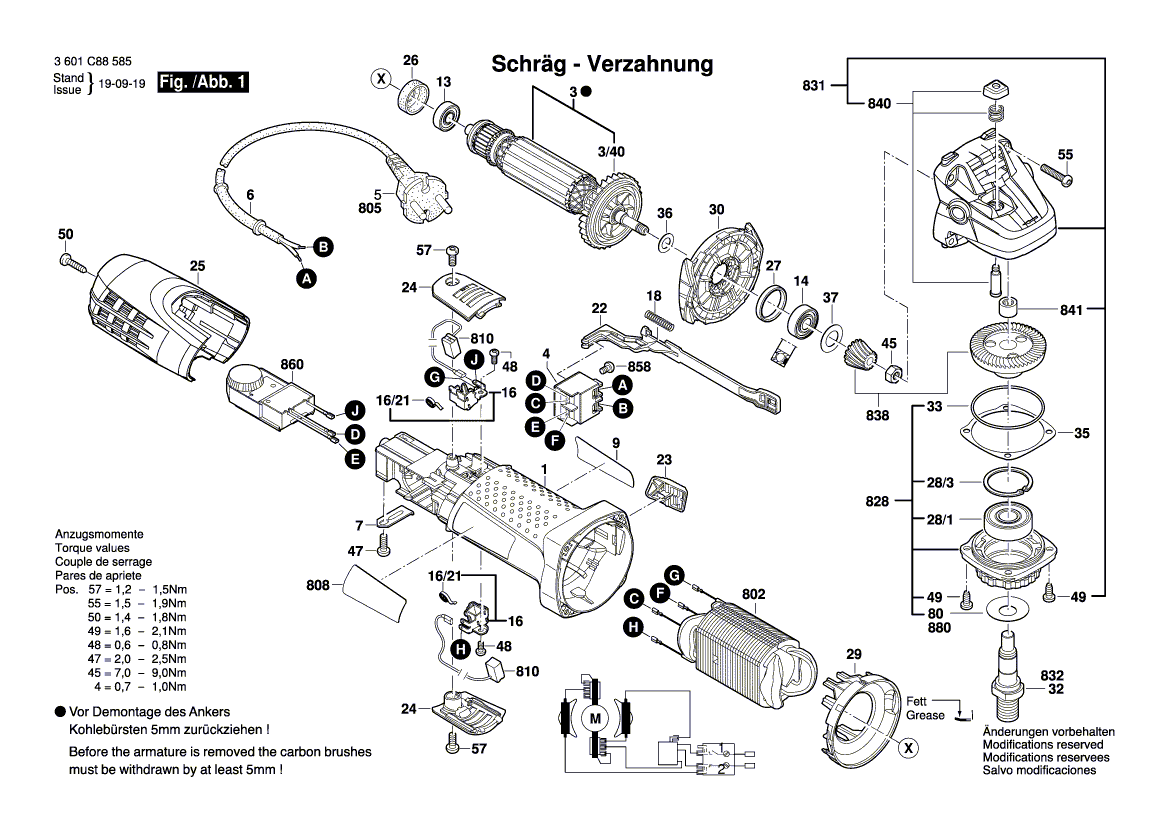 Ny äkta Bosch 1619p02876 Tillverkarens typskylt