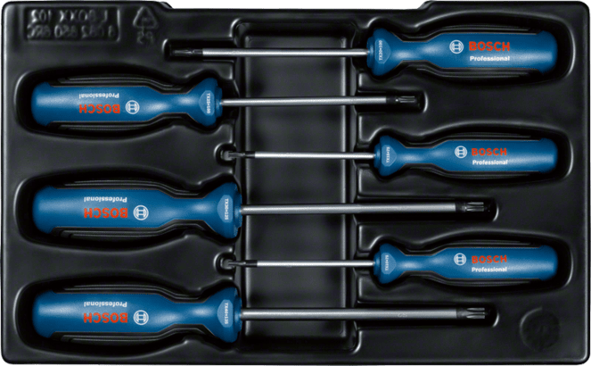 New Genuine Bosch 1600A01V09 Screwdriver Set 6pc TX Professional Combo Kit