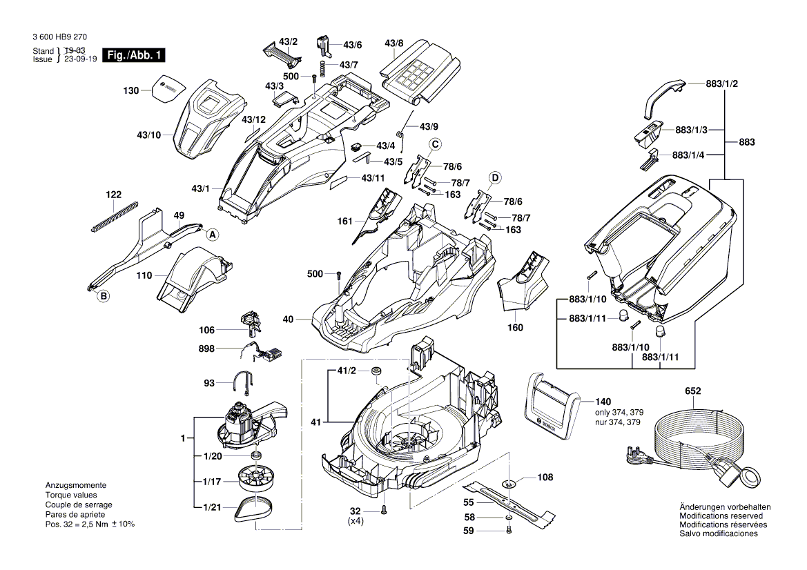 Nouveau véritable Bosch F016L90717 Protecteur thermique