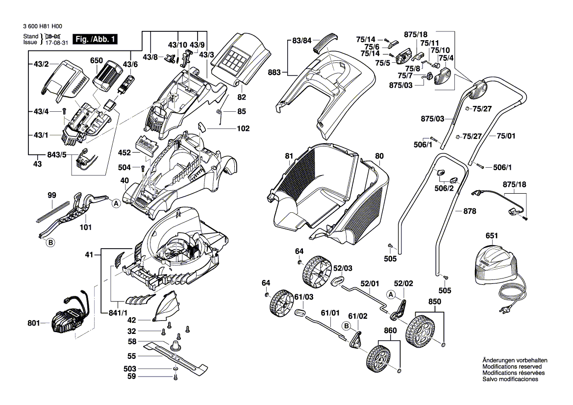 Ny ekte Bosch F016L65930 aksel