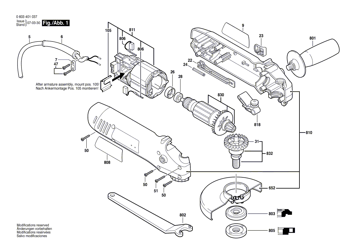 New Genuine Bosch 1602026077 Switch Handle