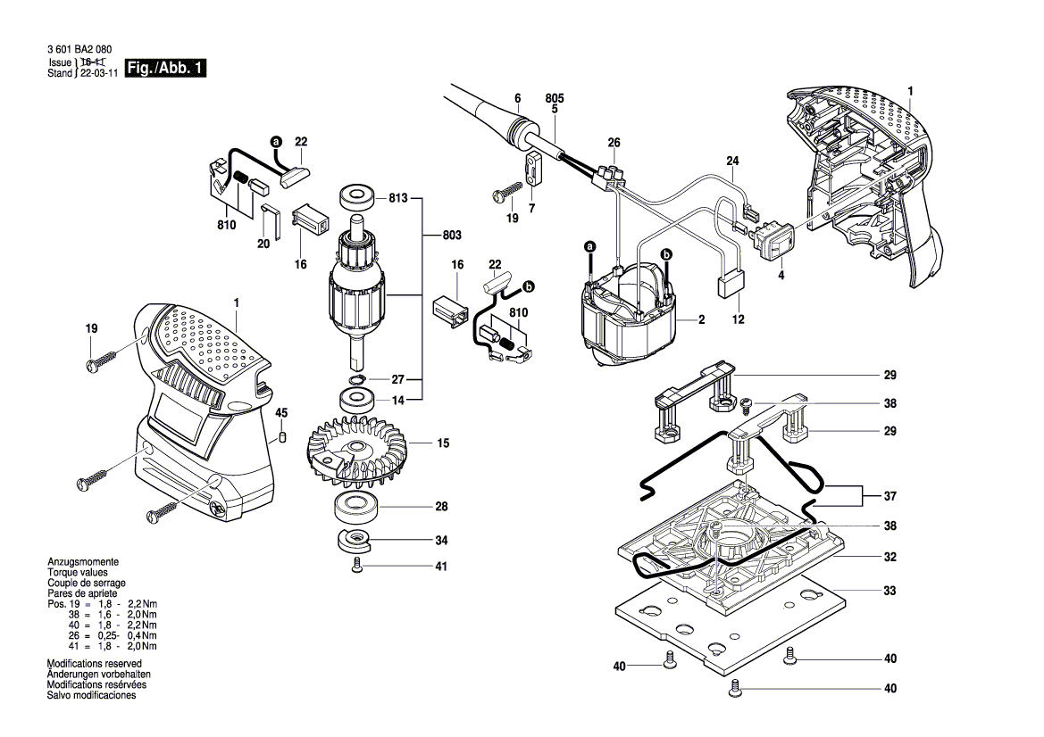 Ny ekte Bosch 1607200190 -bryter