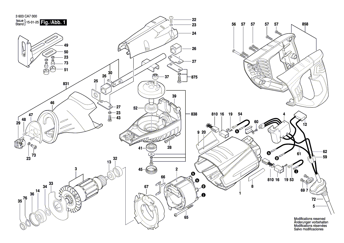 Nieuwe echte Bosch 2610956900 Cover