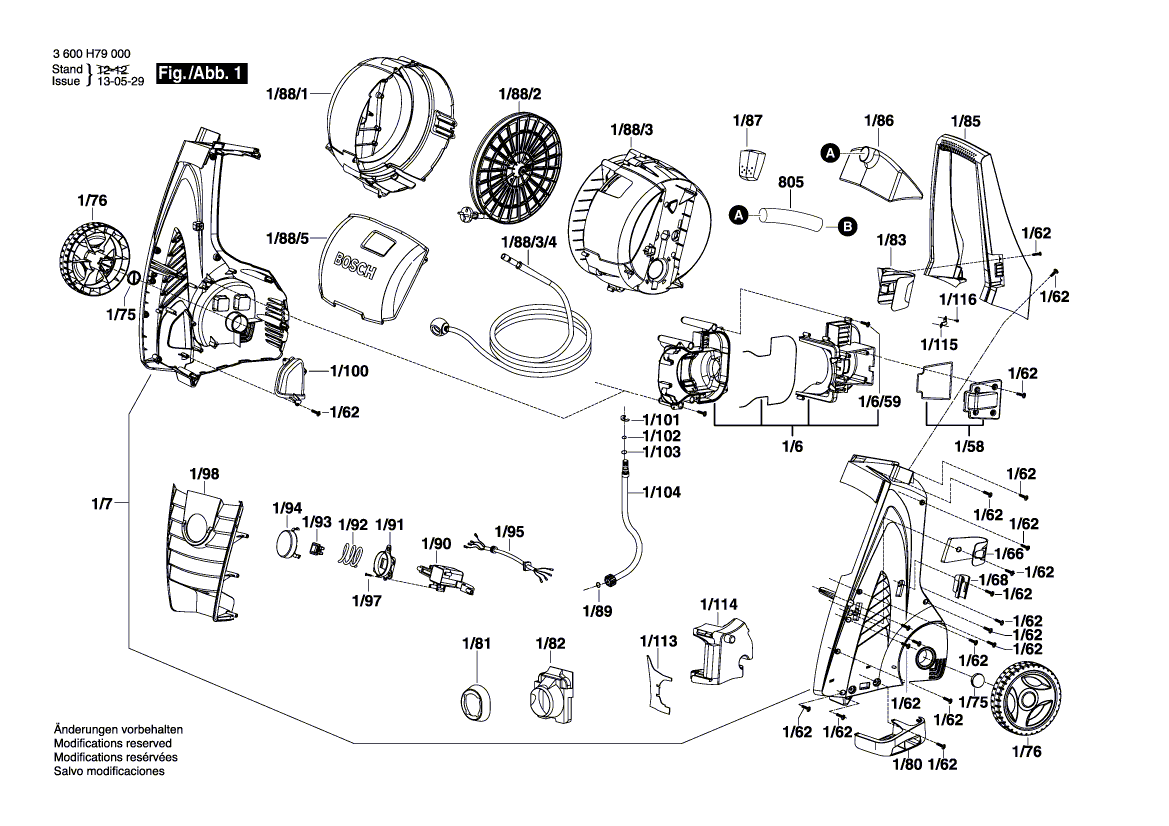 Neuer Original-Zylinderkopf F016F03972 von Bosch