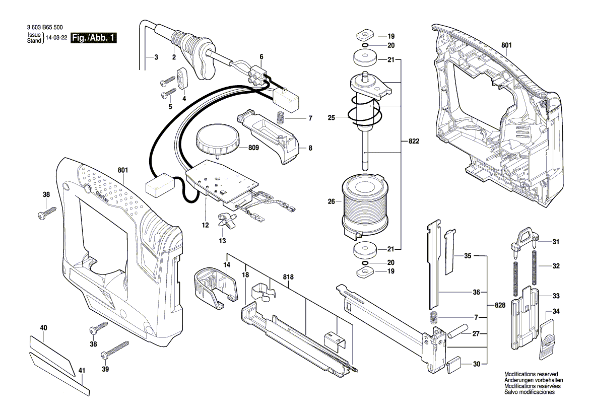 Uusi aito Bosch 1619PA6421 Tacker -syöttölaite