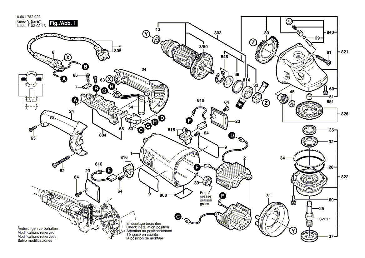 New Genuine Bosch 1619P15296 Armature