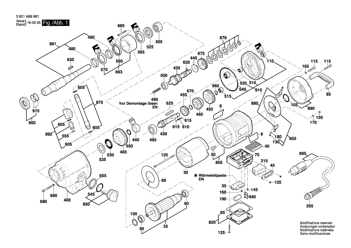 Nieuwe echte Bosch 1600A005ay isolerende klep