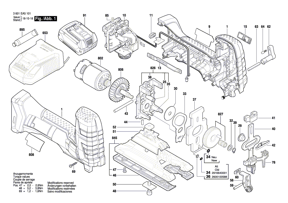 Ny ekte Bosch 160111A3T0 -typeskilt