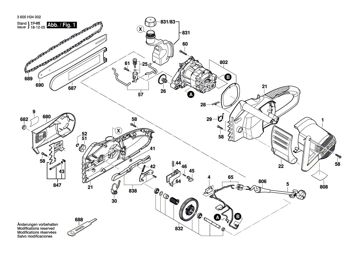 Ny ekte Bosch 2609001045 beskyttelsesdekke