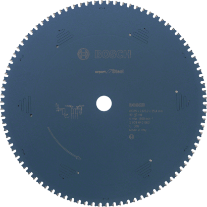 Новый оригинальный пильный диск Bosch 2608643063 Expert for Steel для резки под углом