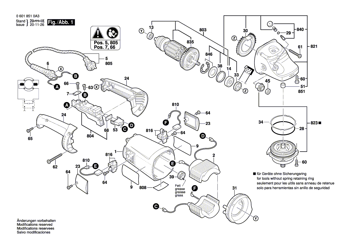 New Genuine Bosch 1600A00J93 Fan