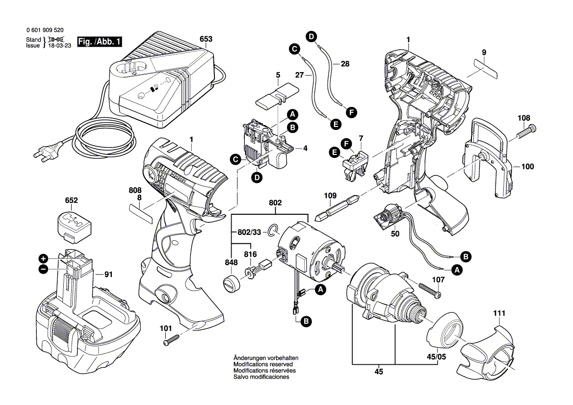 Neuer Originalmotor von Bosch 2609199046