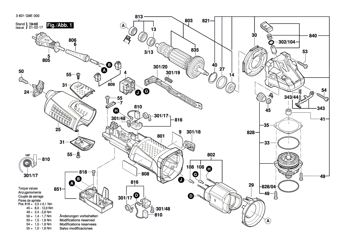 Ny äkta Bosch 1607000D9Z Speed ​​Governor